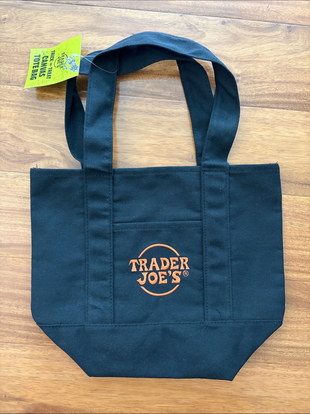 NWT Trader Joe’s Mini Tote Bag in Black